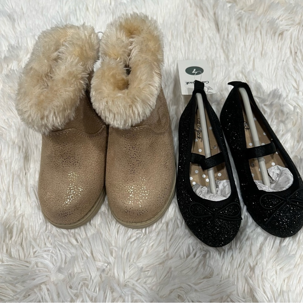 Cat & Jack little Girl bundle shoes size 7
